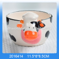 Lovely cow shaped ceramic mousse tray